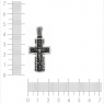 Нательный православный крест из серебра  8302