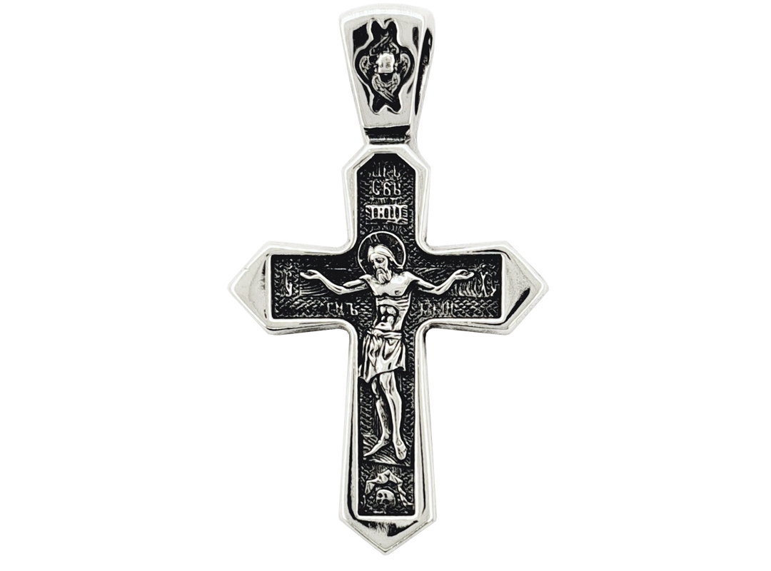 Православный крестик Распятие Христово 8650 из серебра купить в интернет магазине