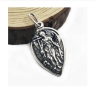 Нательная иконка Ангел Хранитель 8961 из серебра