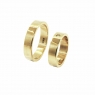 Парные золотые кольца 5015 с бриллиантом изготовить на заказ в Люберцах