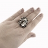 Уникальное кольцо из серебра океан
