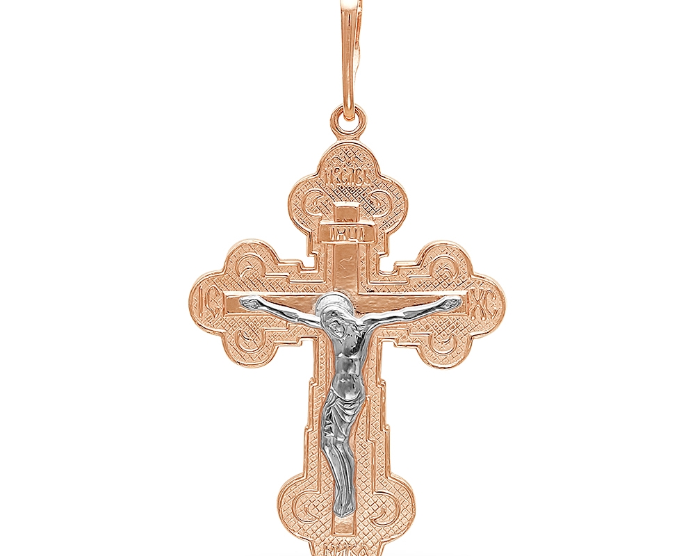 Позолоченный православный крестик 530504д