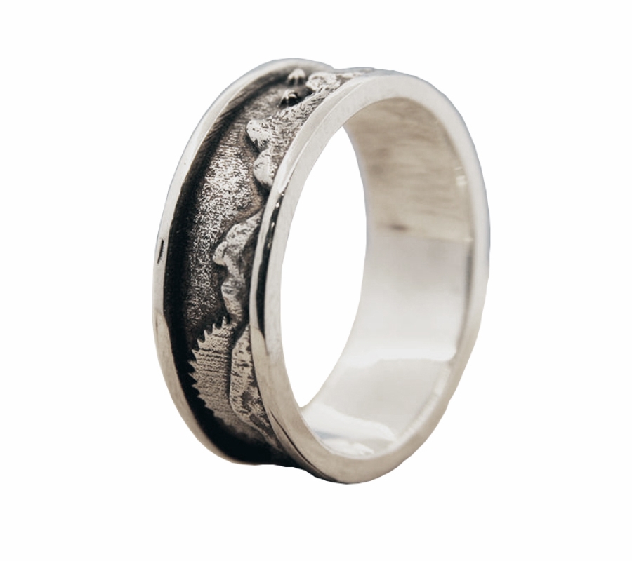Серебряное кольцо горы к01 купить в интернет магазине
