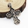 Крест из серебра с чернением 8163 купить по выгодной цене