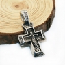 Мужской крест из серебра 8101 Распятие Христово