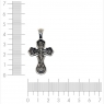 Православный крестик из серебра 8225