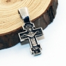 Серебряный православный крестик 8611 ручной работы