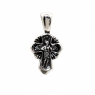 Православный серебряный крестик Распятие Христово Архангел Михаил 8643