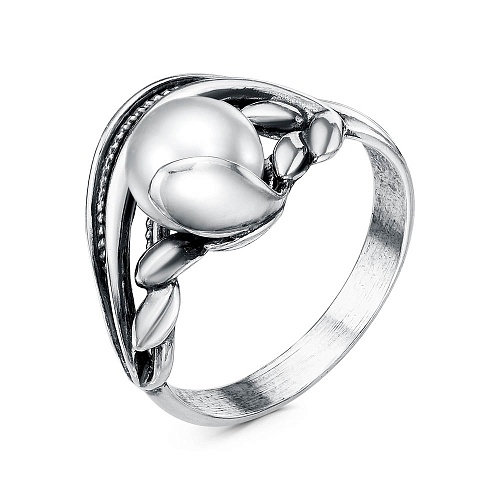 Серебряное кольцо с жемчугом 23312606