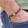Кожаный браслет с оберегами д57-бм6 